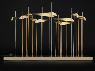 ANODINE - Handmade brass table lamp by Paolo Castelli - view 3